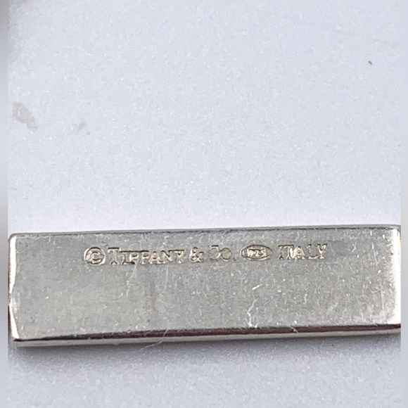 Authentic Tiffany & Co 925 silver 1837 triple Bar Lariat drop dangle Necklace - Picture 3 of 9